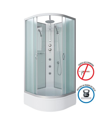 Душевая кабина Niagara Classic 90x90 NG-3301-14BKTG с гидромассажем