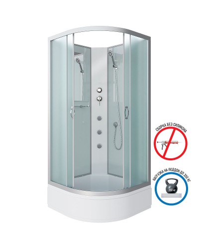 Душевая кабина Niagara Classic 100x100 NG-3302-14BKG с гидромассажем