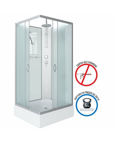 Душевая кабина Niagara Classic 100х80 NG-33084-14QBKT без гидромассажа