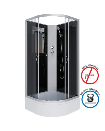 Душевая кабина Niagara Classic 80x80 NG-3503-14BK без гидромассажа