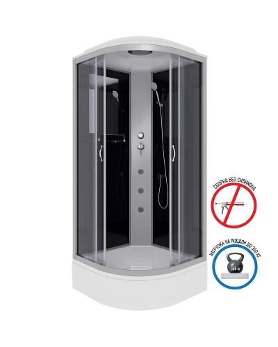 Душевая кабина Niagara Classic 80x80  NG-3503-14G с гидромассажем