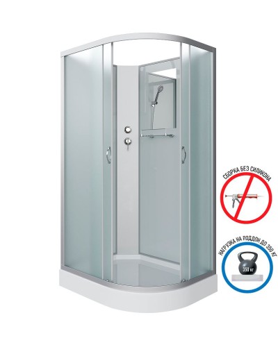 Душевая кабина Niagara Classic 120x80 L NG-3312-14LBK без гидромассажа