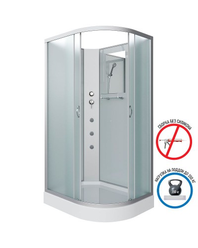 Душевая кабина Niagara Classic 120x80 L NG-3312-14LBKG с гидромассажем