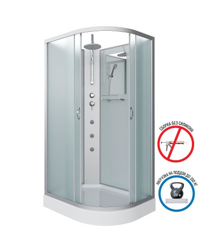 Душевая кабина Niagara Classic 120x80 L NG-3312-14LBKTG с гидромассажем