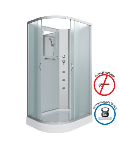 Душевая кабина Niagara Classic 120x80 R NG-3312-14RBKG с гидромассажем