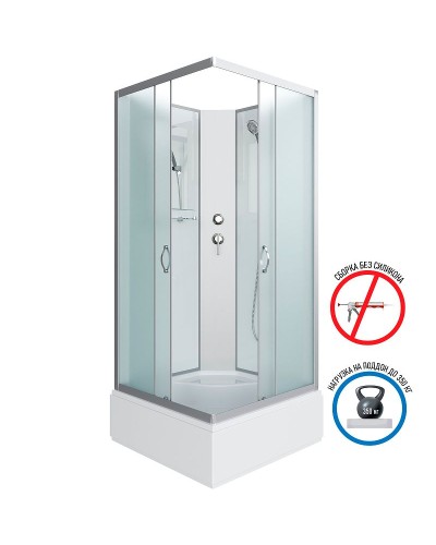 Душевая кабина Niagara Classic 90x90 NG-1108-14BK без гидромассажа