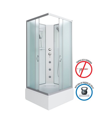 Душевая кабина Niagara Classic 90x90 NG-1108-14BKG с гидромассажем