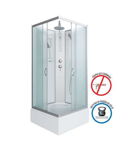 Душевая кабина Niagara Classic 90x90 NG-1108-14BKT без гидромассажа