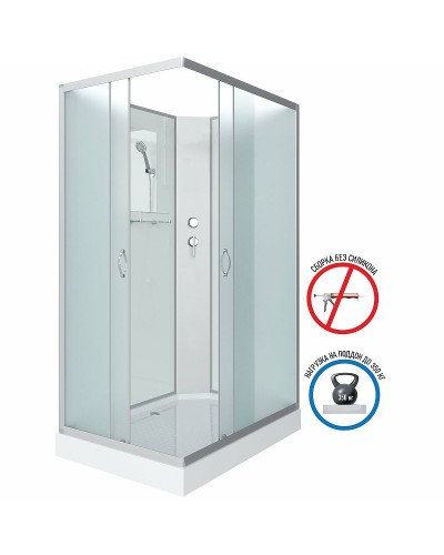 Душевая кабина Niagara Classic 100х80 NG-43085-14QBK без гидромассажа