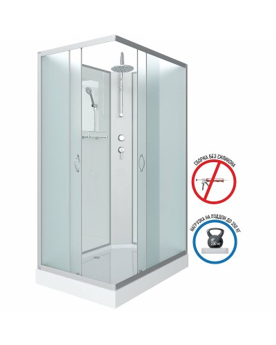 Душевая кабина Niagara Classic 100х80 NG-43085-14QBKT без гидромассажа