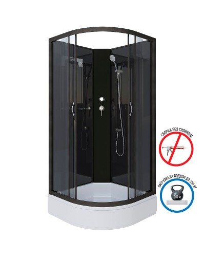 Душевая кабина Niagara Classic 90x90 NG-6501-14BK без гидромассажа