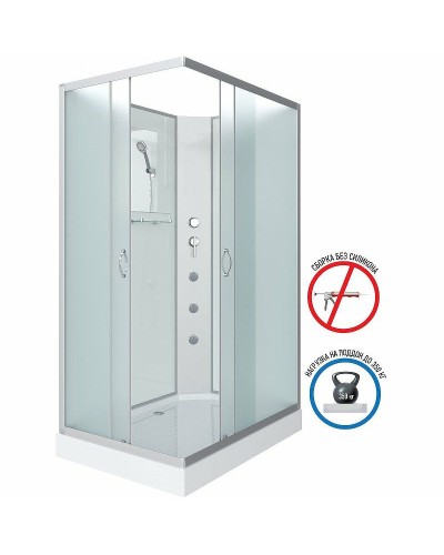 Душевая кабина Niagara Classic 100х80 NG-43085-14QBKG с гидромассажем