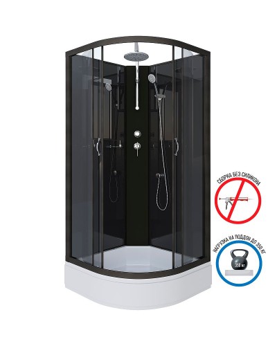 Душевая кабина Niagara Classic 90x90 NG-6501-14BKT без гидромассажа