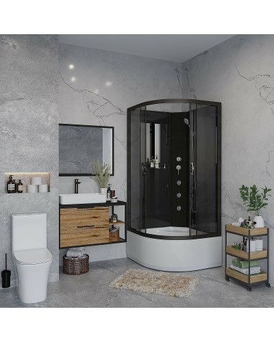 Душевая кабина Niagara Classic 90x90 NG-6508-14BKG с гидромассажем