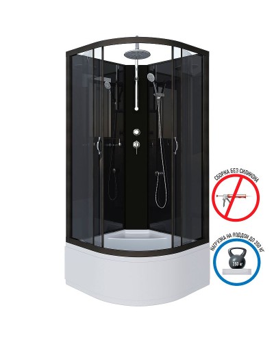 Душевая кабина Niagara Classic 90x90 NG-6508-14BKT без гидромассажа