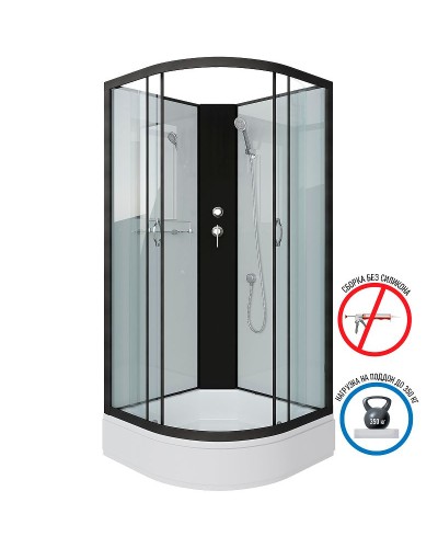 Душевая кабина Niagara Classic 90x90 NG-6701-14BK без гидромассажа