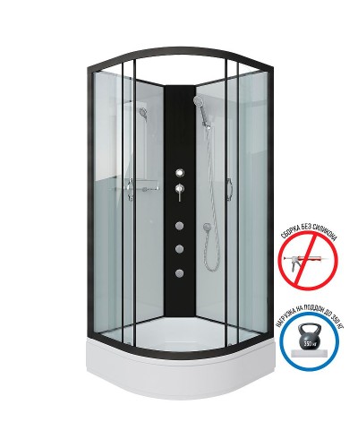 Душевая кабина Niagara Classic 90x90 NG-6701-14BKG с гидромассажем