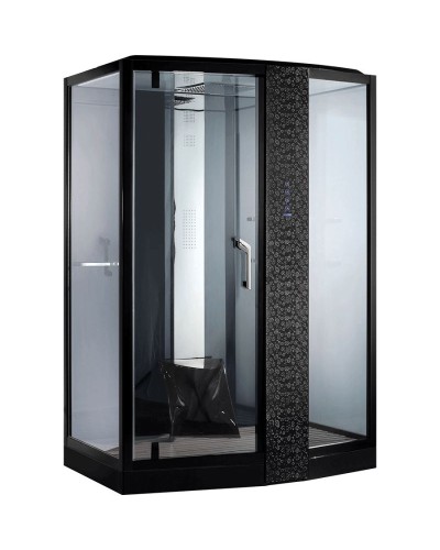 Душевая кабина Orans SR-89105 RS Black 120x90 R 89105RB с баней с гидромассажем