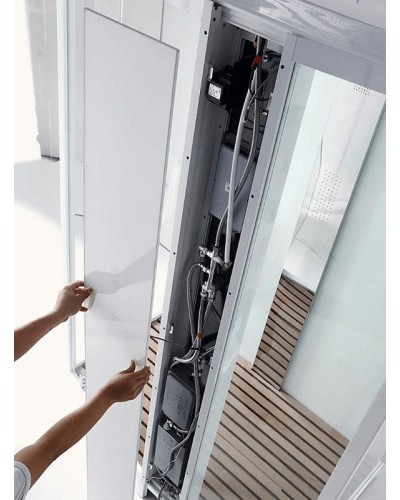 Душевая кабина Orans SR-89105 RS Black 120x90 R 89105RB с баней с гидромассажем