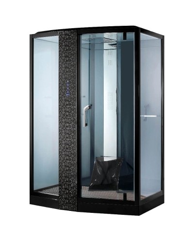 Душевая кабина Orans SR-89105 LS Black 120x90 L 89105LB с баней с гидромассажем