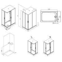 Душевая кабина AM.PM Gem 120х80 W90C-404-12080MT без гидромассажа