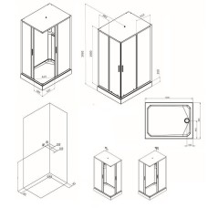 Душевая кабина AM.PM Gem 120х90 W90C-404-12090MT без гидромассажа