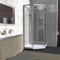Душевая кабина 100х100х215 см IDO Showerama 10-5 Comfort 558.208.316 прозрачное