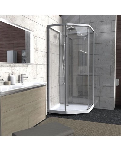 Душевая кабина 100х100х215 см IDO Showerama 10-5 Comfort 558.208.316 прозрачное