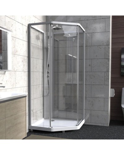 Душевая кабина 90х90х215 см IDO Showerama 10-5 Comfort 558.202.302 прозрачное