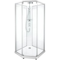 Душевая кабина 100х100х215 см IDO Showerama 10-5 Comfort 558.208.314 прозрачное