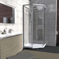 Душевая кабина 100х100х215 см IDO Showerama 10-5 Comfort 558.208.314 прозрачное