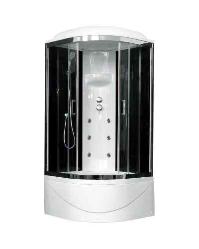 Душевая кабина 100х100х217 см Royal Bath RB100BK3-BT-CH прозрачное