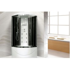 Душевая кабина 100х100х217 см Royal Bath RB100BK3-BT-CH прозрачное