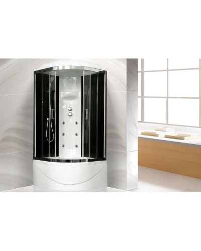 Душевая кабина 100х100х217 см Royal Bath RB100BK3-BT-CH прозрачное