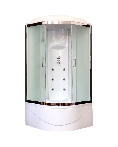 Душевая кабина 100х100х217 см Royal Bath RB100BK3-WC-CH матовое