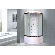 Душевая кабина 100х100х217 см Royal Bath RB100BK3-WC-CH матовое