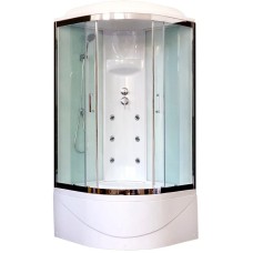 Душевая кабина 100х100х217 см Royal Bath RB100BK3-WT-CH прозрачное