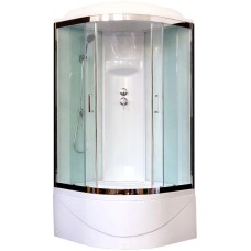 Душевая кабина 100х100х217 см Royal Bath RB100BK6-WT-CH прозрачное