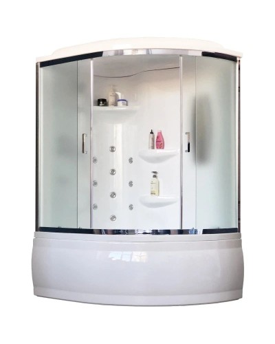 Душевая кабина 140х95х225 см Royal Bath RB140ALP-C-CH-L матовое