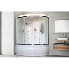 Душевая кабина 140х95х225 см Royal Bath RB140ALP-C-CH-L матовое