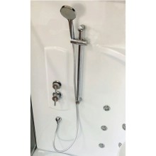 Душевая кабина 140х95х225 см Royal Bath RB140ALP-C-CH-L матовое