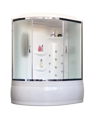 Душевая кабина 140х95х225 см Royal Bath RB140ALP-C-CH-R матовое