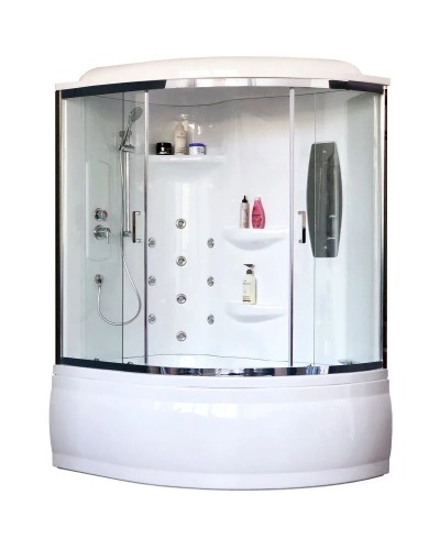 Душевая кабина 140х95х225 см Royal Bath RB140ALP-T-CH-L прозрачное