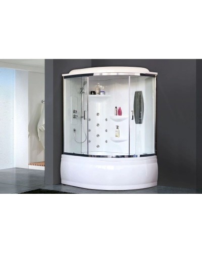 Душевая кабина 140х95х225 см Royal Bath RB140ALP-T-CH-L прозрачное