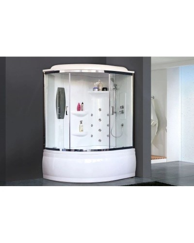 Душевая кабина 140х95х225 см Royal Bath RB140ALP-T-CH-R прозрачное