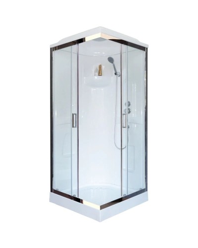Душевая кабина 80х80х217 см Royal Bath RB80HP1-T-CH прозрачное