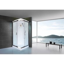 Душевая кабина 80х80х217 см Royal Bath RB80HP1-T-CH прозрачное