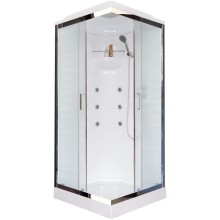 Душевая кабина 80х80х217 см Royal Bath RB80HP2-M-CH матовое