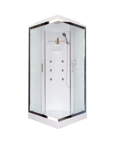 Душевая кабина 80х80х217 см Royal Bath RB80HP2-M-CH матовое
