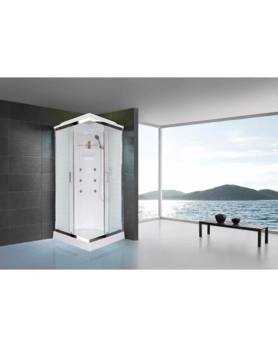 Душевая кабина 80х80х217 см Royal Bath RB80HP2-M-CH матовое